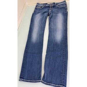 BKE Sabrina Jeans Womens 30R 30X31.5 Straight Low Rise Stretch Thick Stitch Y2K